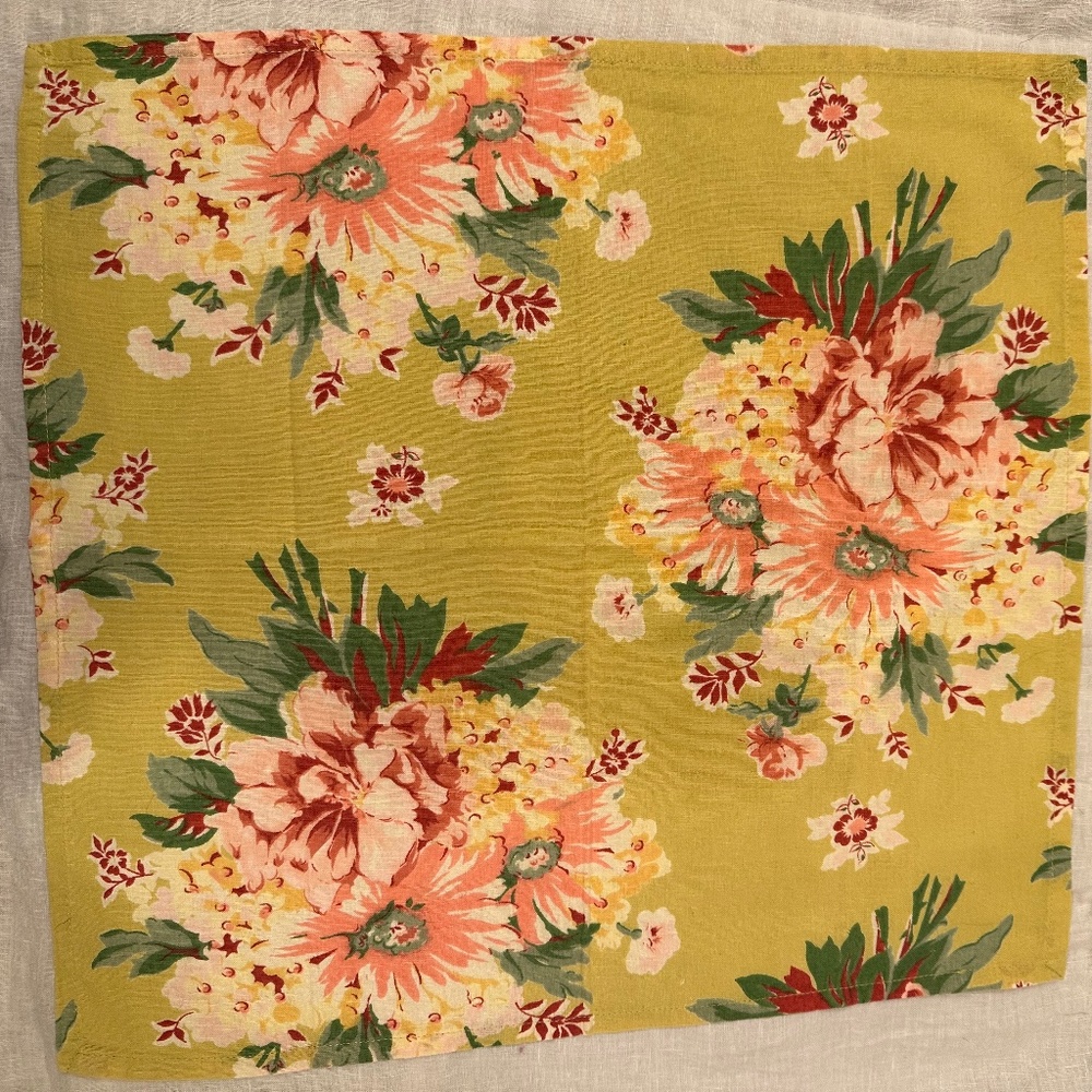 April Cornell floral napkin-set of 3